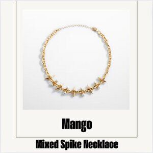 Mango Mixed Spike Necklace, NWOT